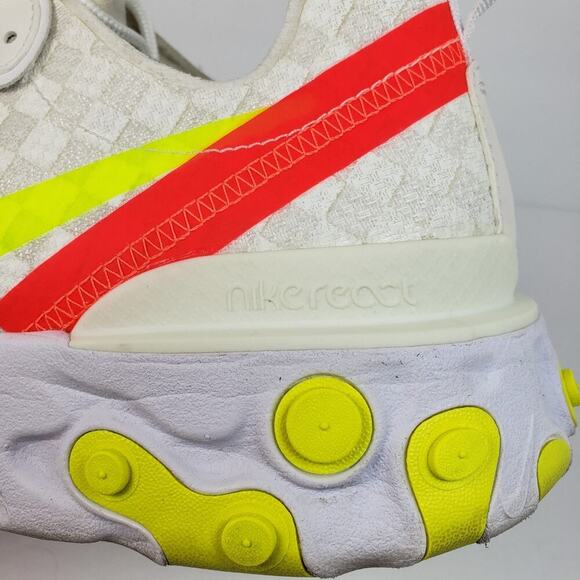 Nike React Element 55 Mens Size 13 White Crimson Volt Athletic Sneaker Shoes main image 14